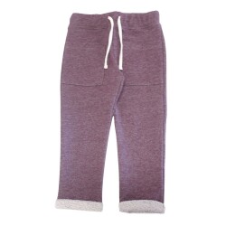 Çocuk Paçası Kıvırmalı Pantolon - Karamela