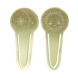 Design Works Ink 2'Li Metal Kitap Ayracı Brass Page Tabs Celestial - 2
