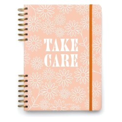 Designworks Ink Jumbo Boy Ayraçlı Spiral Defter Take Care 26X20,5 Cm. - Designworks Ink