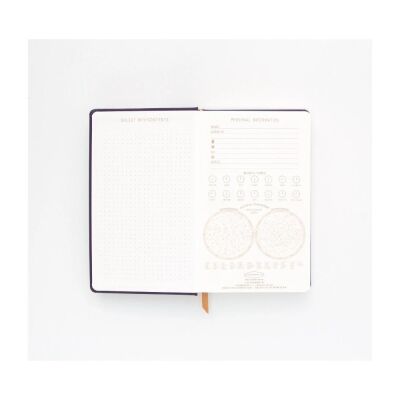 Designworks Ink Lacivert Sert Kapak Defter Moon Phases 21X13 Cm. - 3