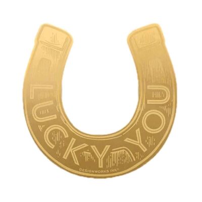 Designworks Ink Vintage Sass Brass Bookmark Lucky You - Metal Kitap Ayracı 14 Cm. - 2
