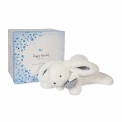 Doudou Beyaz Ponpon Tavşan 25 cm - Doudou