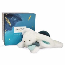 Doudou Mavi Ponpon Tavşan 25 cm - Doudou