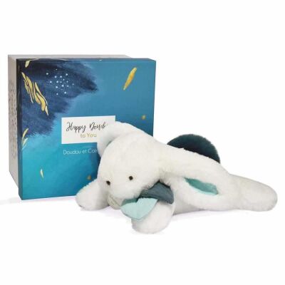 Doudou Mavi Ponpon Tavşan 25 cm - 1