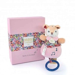 Doudou Müzikli Pembe Yavru Geyik 20 cm - Doudou