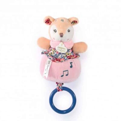Doudou Müzikli Pembe Yavru Geyik 20 cm - 2