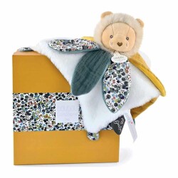 Doudou Sarı ve Yeşil Yapraklı Aslan - Doudou