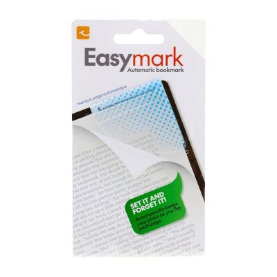 Easymark Blue Dots - Şeffaf Kenar Kitap Ayracı Mavi Noktalar - 1