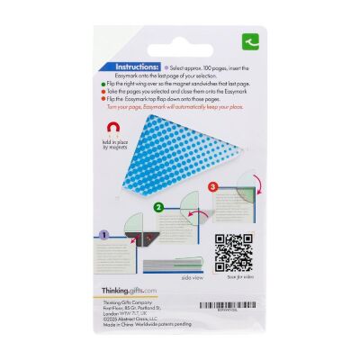Easymark Blue Dots - Şeffaf Kenar Kitap Ayracı Mavi Noktalar - 5
