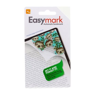 Easymark Sloth - Şeffaf Kenar Kitap Ayracı - Tembel Hayvan - 1