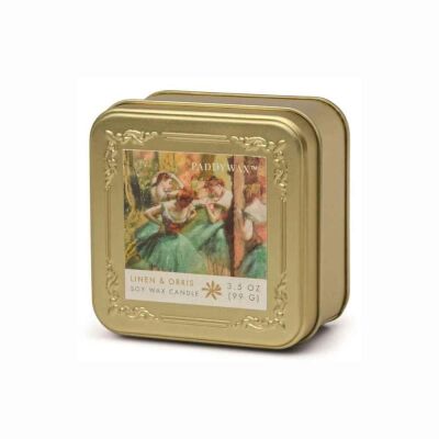 Empresyonistler Metal Teneke Mum 99 Gr. Degas Dancers, Pink & Green - 1