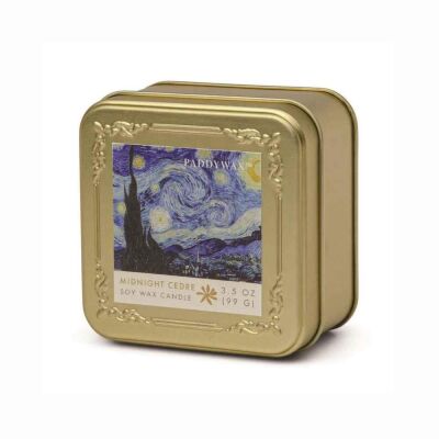 Empresyonistler Metal Teneke Mum 99 Gr. Van Gogh The Starry Night - 1