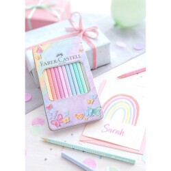 Faber Castell Parlak Pastel Renkli Boya Kalemi 12li - 4
