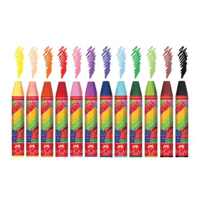 Faber Pastel Boya Altıgen Plastik Kutu 12 Li - 2