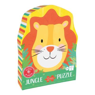 Floss & Rock 12 Parça Şekilli Puzzle Lion - 1