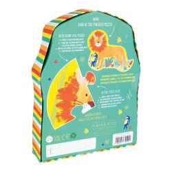 Floss & Rock 12 Parça Şekilli Puzzle Lion - 4