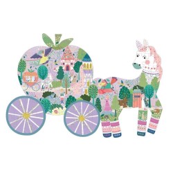 Floss & Rock 80 Parça Bal Kabağı Arabası Şekilli Yapboz Fairy Tale New - 2