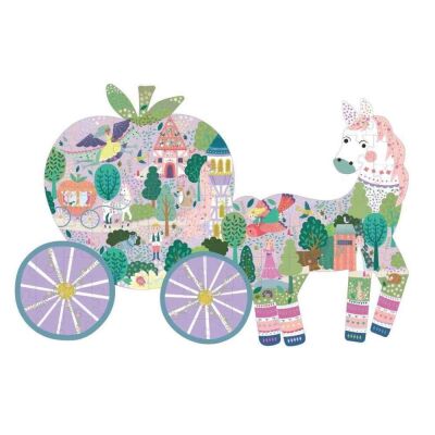 Floss & Rock 80 Parça Bal Kabağı Arabası Şekilli Yapboz Fairy Tale New - 2