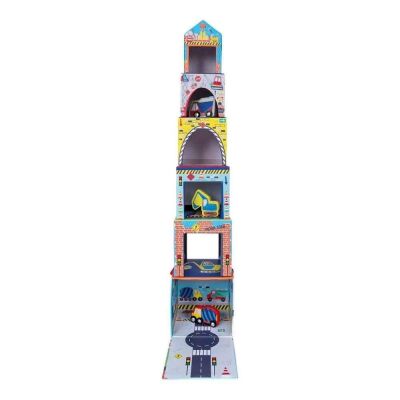 Floss & Rock Ahşap Figürlü Küpler/Construction New - 2