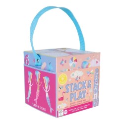 Floss & Rock Ahşap Figürlü Küpler/Fantasy New - 1