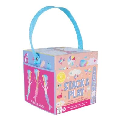 Floss & Rock Ahşap Figürlü Küpler/Fantasy New - 1