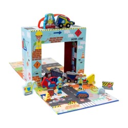 Floss & Rock Ahşap Figürlü Oyun Kutuları / Construction - Floss & Rock