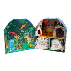Floss & Rock Ahşap Figürlü Oyun Kutuları / Dino - 3