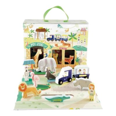 Floss & Rock Ahşap Figürlü Oyun Kutuları / Jungle - 1