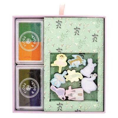 Floss & Rock Stamper Ahşap Baskı Seti Enchanted - 2
