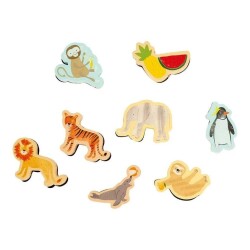 Floss & Rock Stamper Ahşap Baskı Seti Jungle - 4