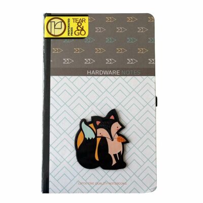 Gıpta Ahşap Figürlü Defter 120 Yap Çizgili Hardware - 4