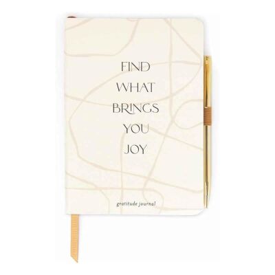Gratitude Journal - Brings You Joy / Tükenmez Kalemli Defter 16,5X11,5 Cm - 1