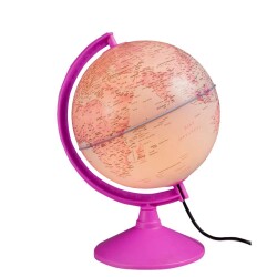 Gürbüz Işıklı Pembe Küre 20 Cm - Gürbüz