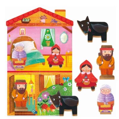 Headu Montessori First Puzzle Little Red Riding Hood - 2