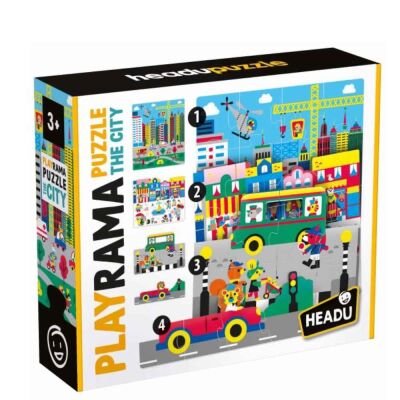 Headu Playrama Puzzle The City 3-6 Yaş - 1