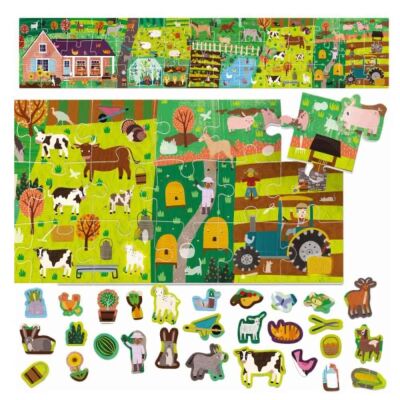 Headu Puzzle + Stickers The Farm +3 Yaş - 2