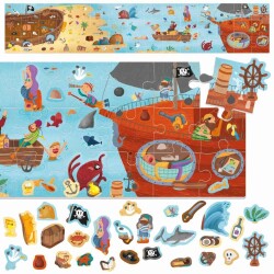 Headu Puzzle + Stickers The Pirates +3 Yaş - 2