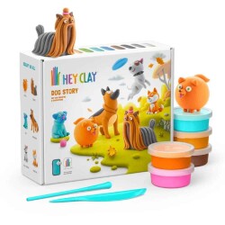 Hey Clay Yaratıcı Kil Seti - Dog Story - Hey Clay
