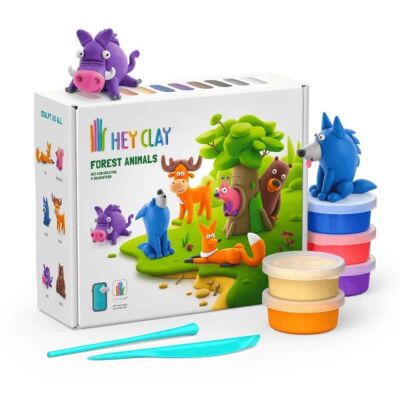 Hey Clay Yaratıcı Kil Seti - Forest Animals - 1