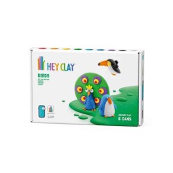 Hey Clay Yaratıcı Kil Seti - Toucan, Penguin, Peacock - Hey Clay