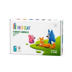 Hey Clay Yaratıcı Kil Seti - Wolf, Fox, Squirrel - Hey Clay