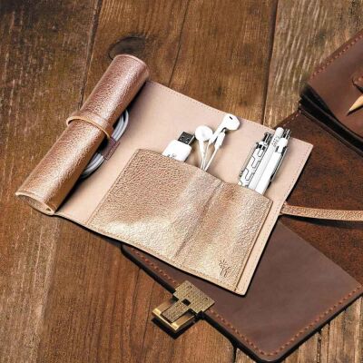 If Bookaroo Kablo Düzenleyici Çanta Siyah Çiçek Desenli - 3