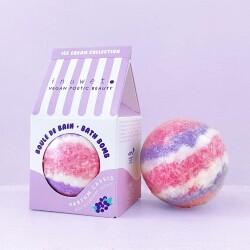 İnuwet Bath Bomb Ice Cream Blackcurrant Böğürtlen Banyo Bombası - 2