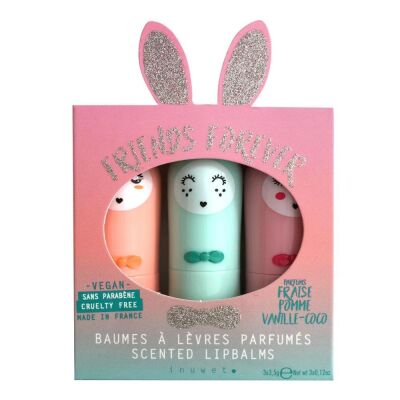 İnuwet Glitter Dudak Kremi 3lü Paket Aqua - 1