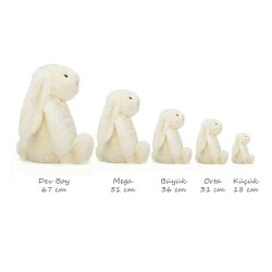 Jellycat Bashful Krem Tavşan Dev Boy 67 cm - 2