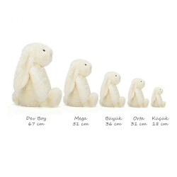 Jellycat Orta Boy Oyuncak Tavşan Ekru - 2