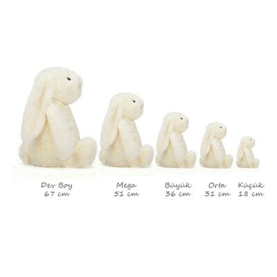 Jellycat Orta Boy Oyuncak Tavşan Ekru - 2