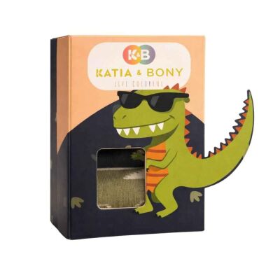Katia 3 Lü Paket Dinozor Kutulu Çocuk Soket Çorap 22601K2003 - 1