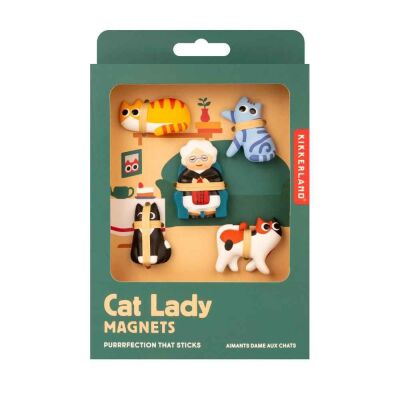 Kikkerland Cat Lady Magnet - 1
