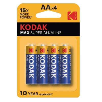 KODAK Max Super AA Kalem Pil 4'lü - 1